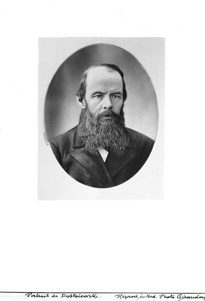 Portrait of Fyodor Mikhailovich Dostoyevsky by Russian Photographer